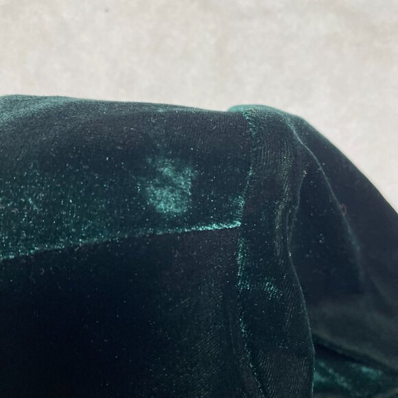 R&M Richards By Karen Kwong Womens Green  3/4 Sleeve Velvet Blouse Top Size 16 - Picture 8 of 8